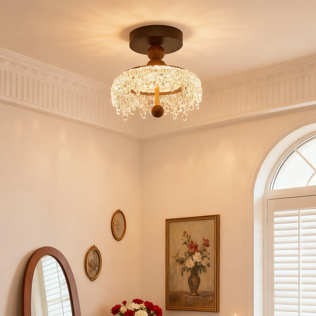 WINTHROP WALNUT DROP CEILING LANTERN