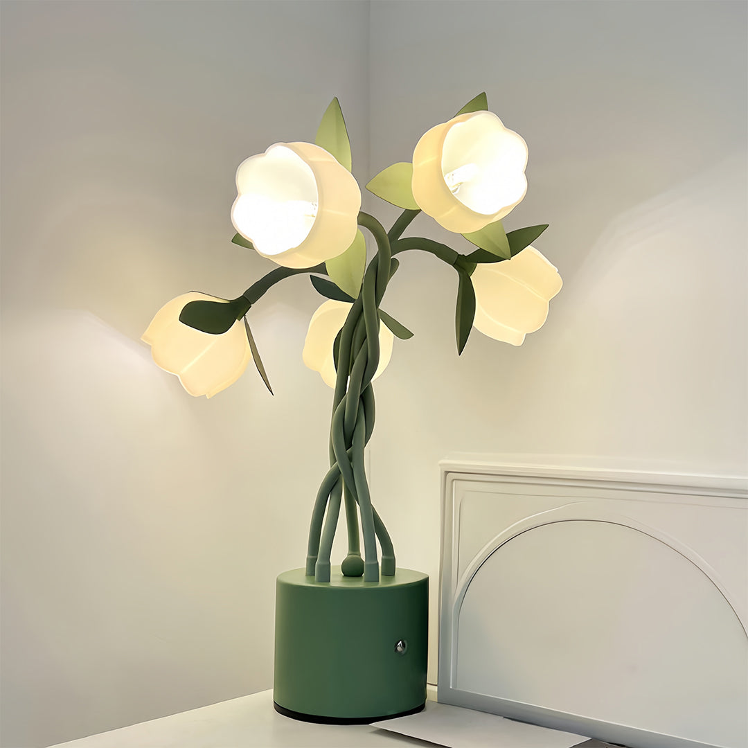 FENWICK VINTAGE GREEN FLEXIBLE STEM LAMP