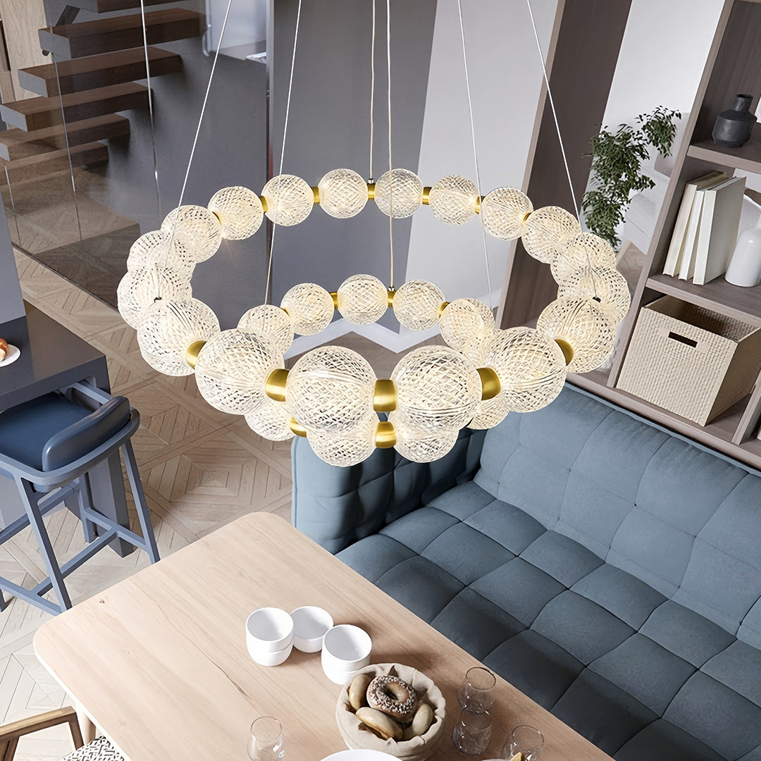 FENWICK CRYSTAL GLOBE ISLAND LIGHTING FIXTURE