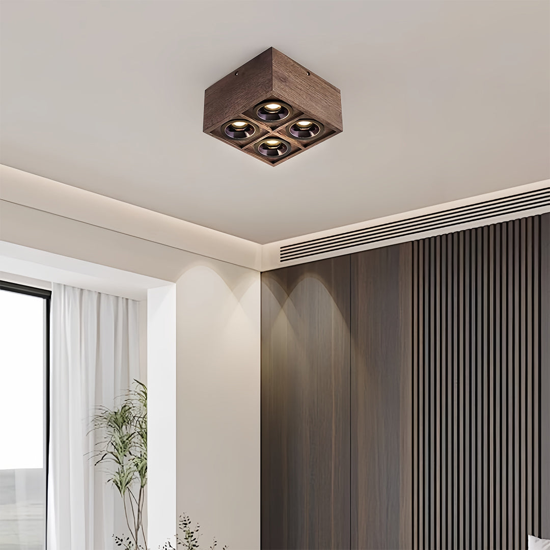 CHESTERFIELD WALNUT TRIO RECESSED LIGHTING