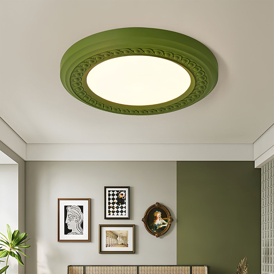 WHITECROFT RESIN EMBOSSED CEILING LANTERN