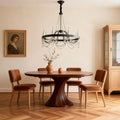 BELLEFONTE PEARL-ADORNED WROUGHT IRON CEILING LANTERN