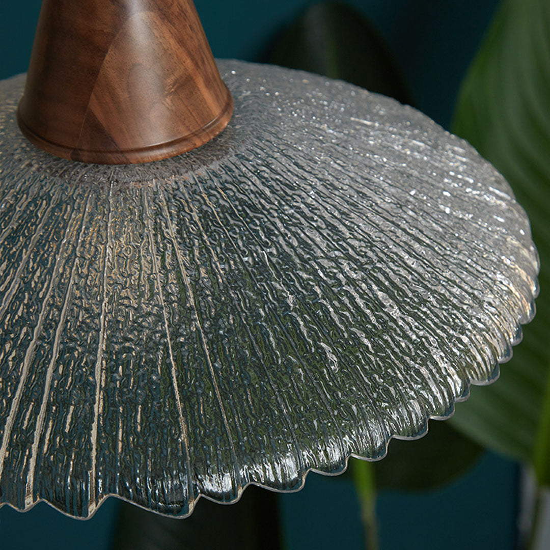 CHATHAM WOODEN WABI SABI GLASS HANGING LAMP