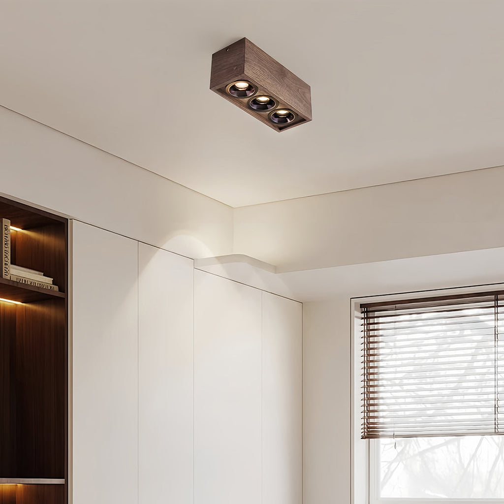 CHESTERFIELD WALNUT TRIO RECESSED LIGHTING