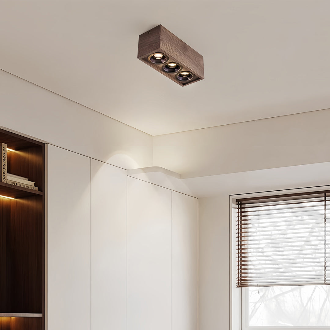 CHESTERFIELD WALNUT TRIO RECESSED LIGHTING