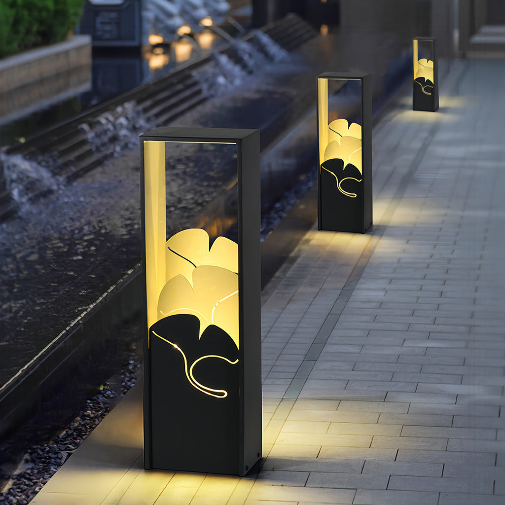 RAVENSWORTH BLACK ARTISANAL OUTDOOR BOLLARD ILLUMINATOR