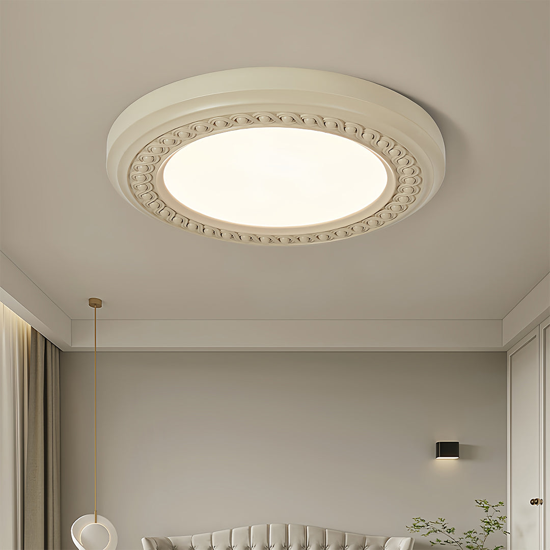 WHITECROFT RESIN EMBOSSED CEILING LANTERN