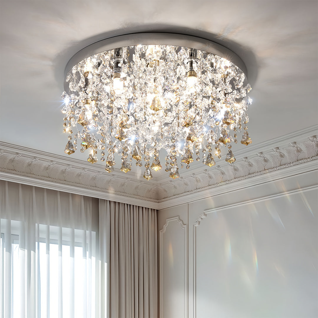 CHARLESTON CRYSTAL EYE-GUARD CEILING LANTERN