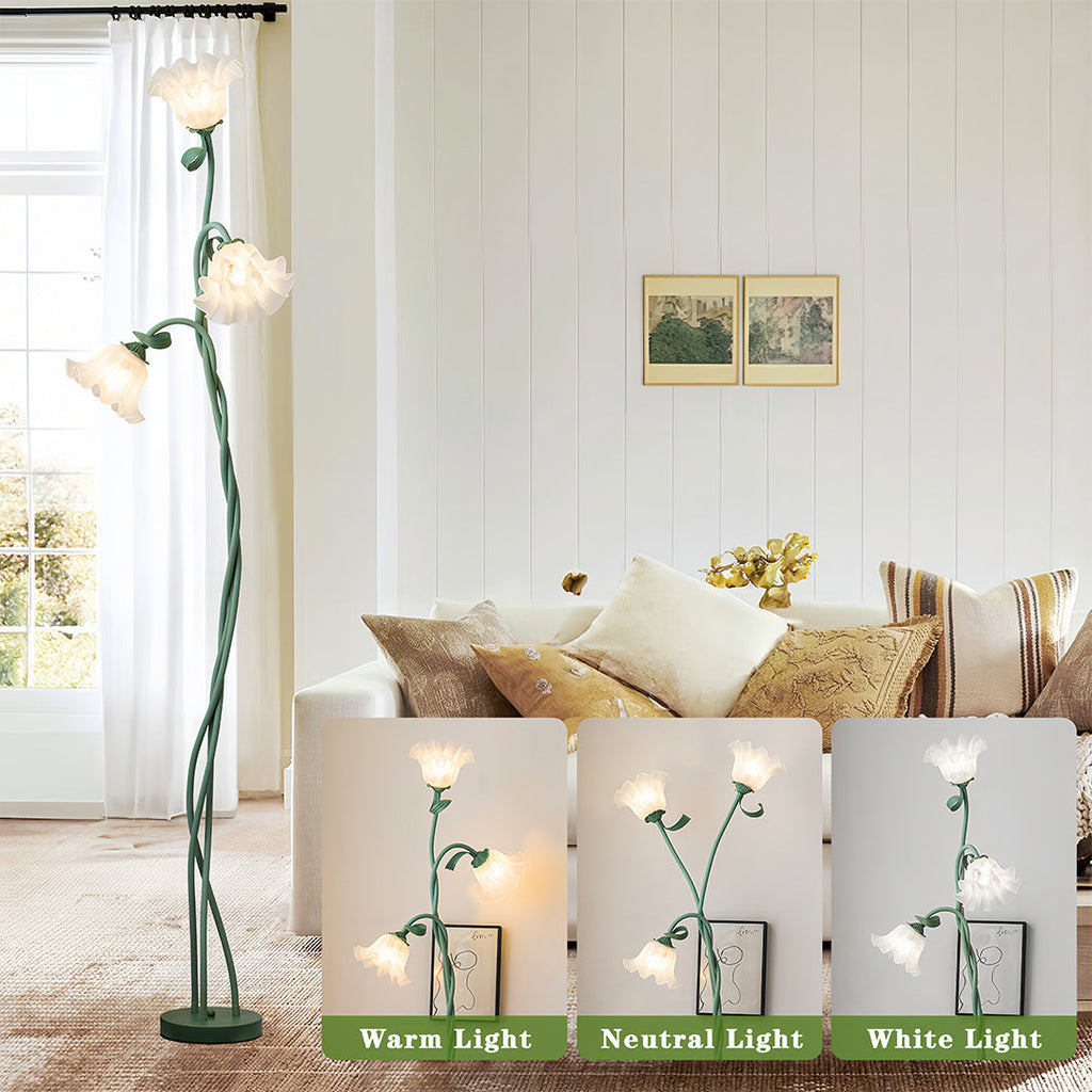 VERDANT VIOLET IRON FLOWER LAMP