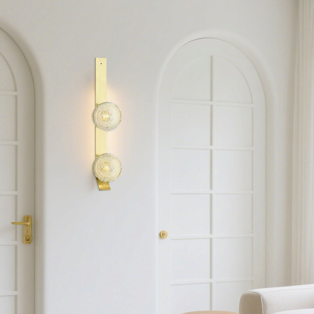 WINTHROP BUBBLE GLASS WALL SCONCE, MODERN MINIMALIST INTERIOR LIGHTING