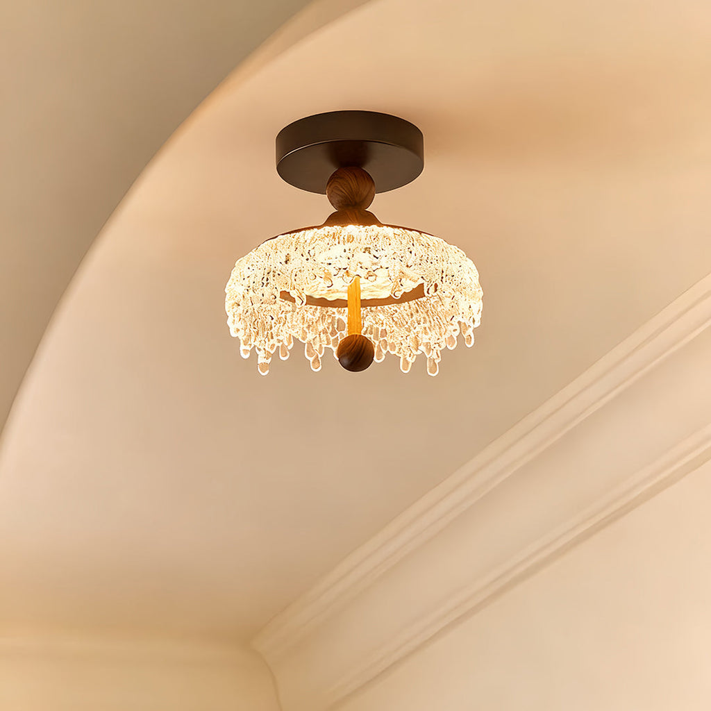 WINTHROP WALNUT DROP CEILING LANTERN