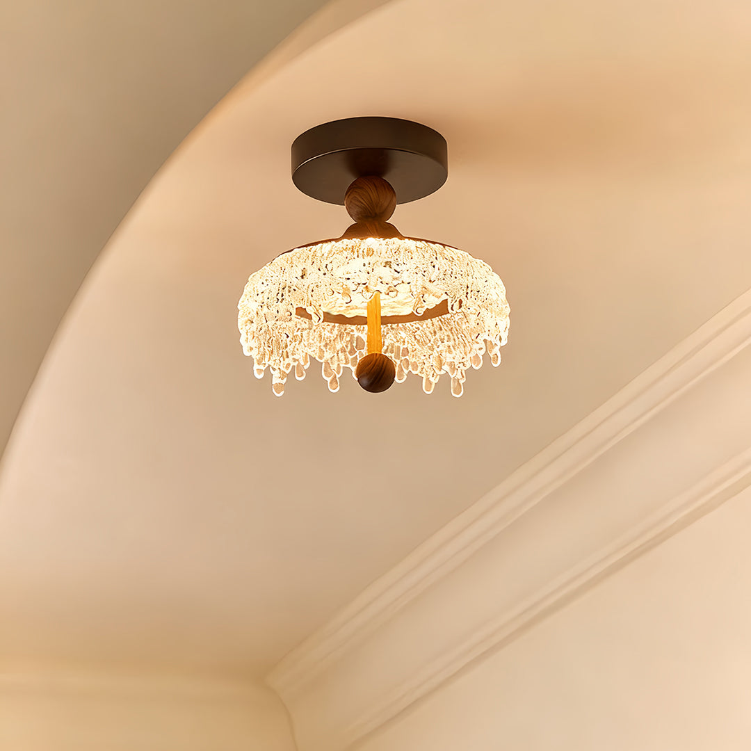 WINTHROP WALNUT DROP CEILING LANTERN