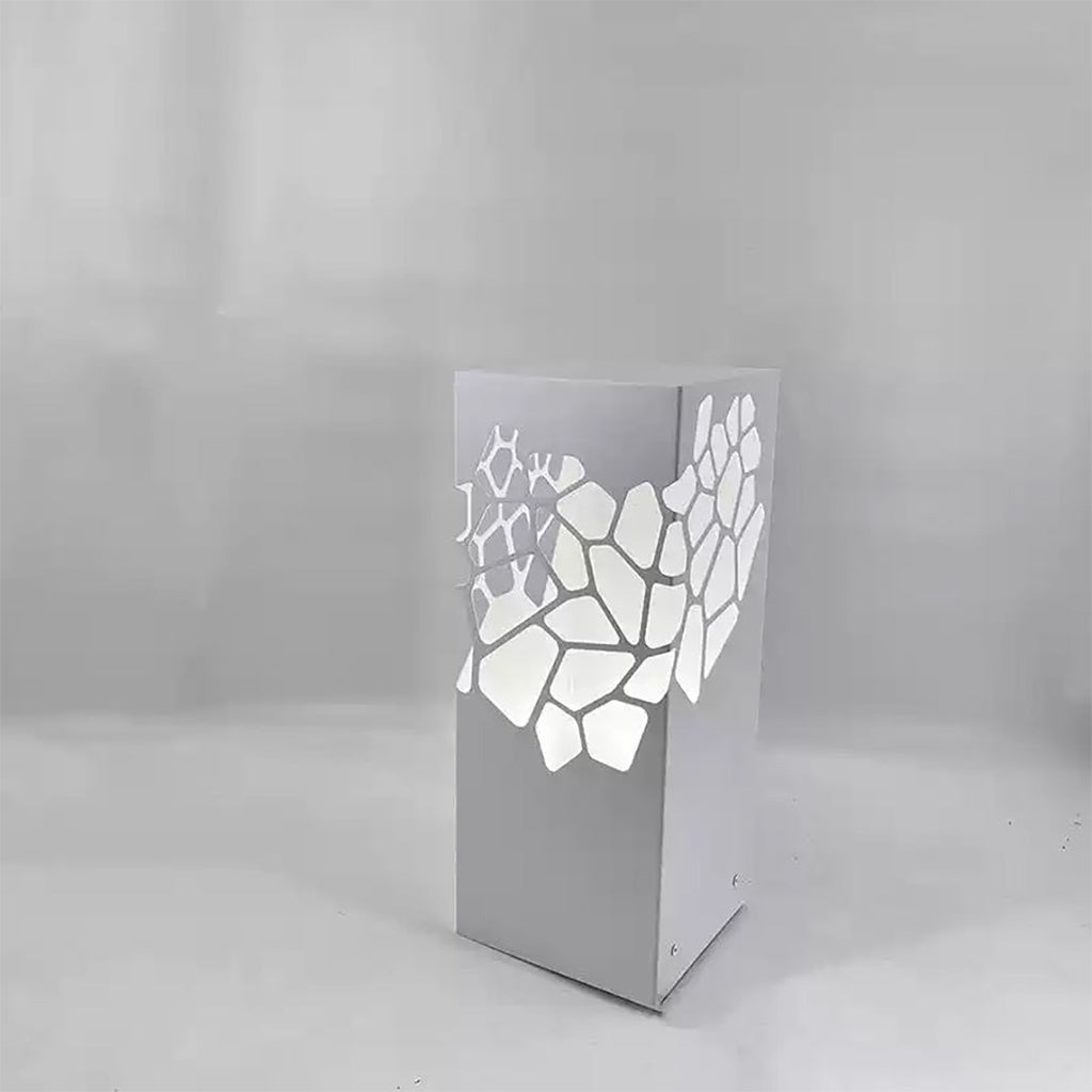 WINDSOR WHITE HOLLOW BOLLARD LANTERN FOR OUTDOOR LANDSCAPING
