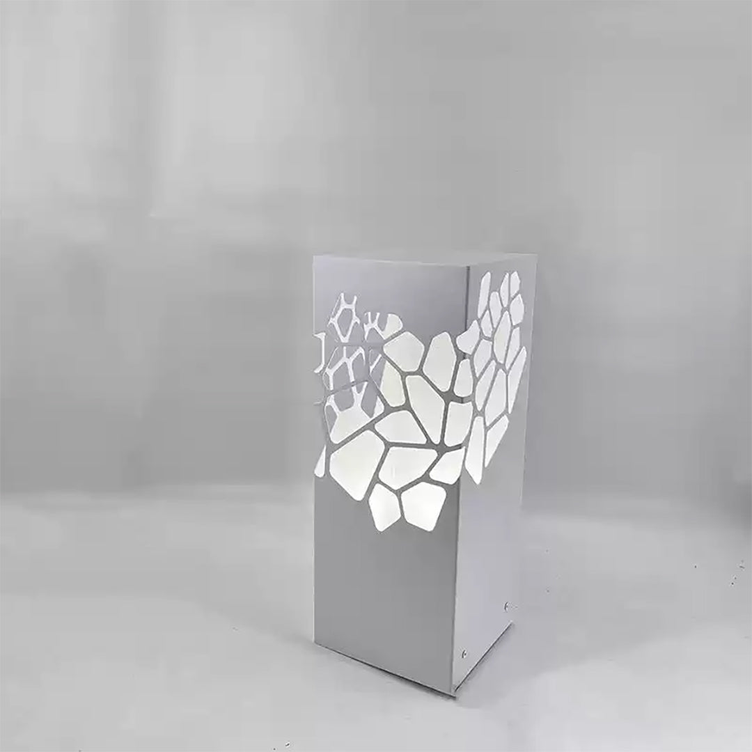 WINDSOR WHITE HOLLOW BOLLARD LANTERN FOR OUTDOOR LANDSCAPING