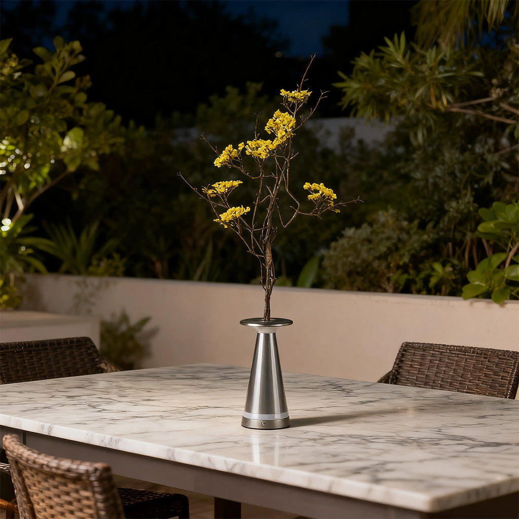 WINTERBOURNE MOSAIC VASE LAMP WITH INSECT REPELLENT ILLUMINATION