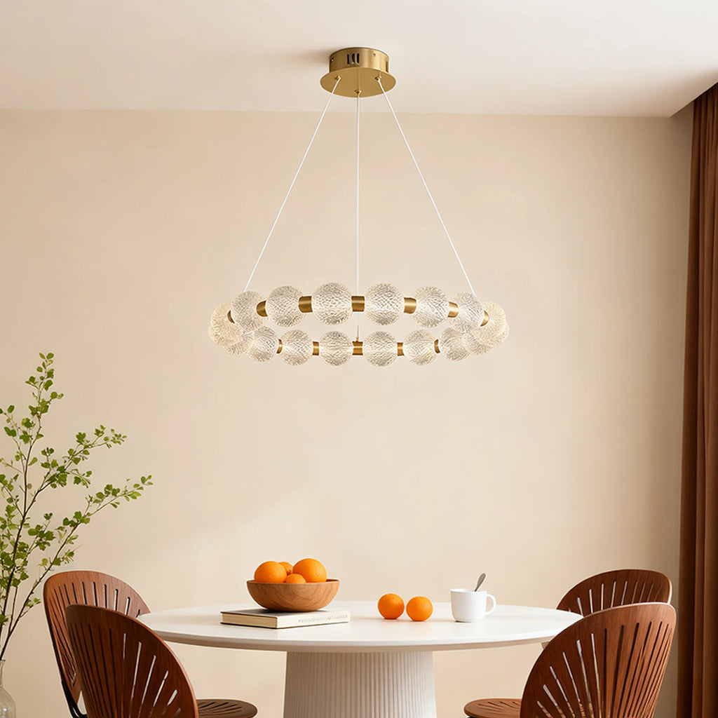 FENWICK CRYSTAL GLOBE ISLAND LIGHTING FIXTURE