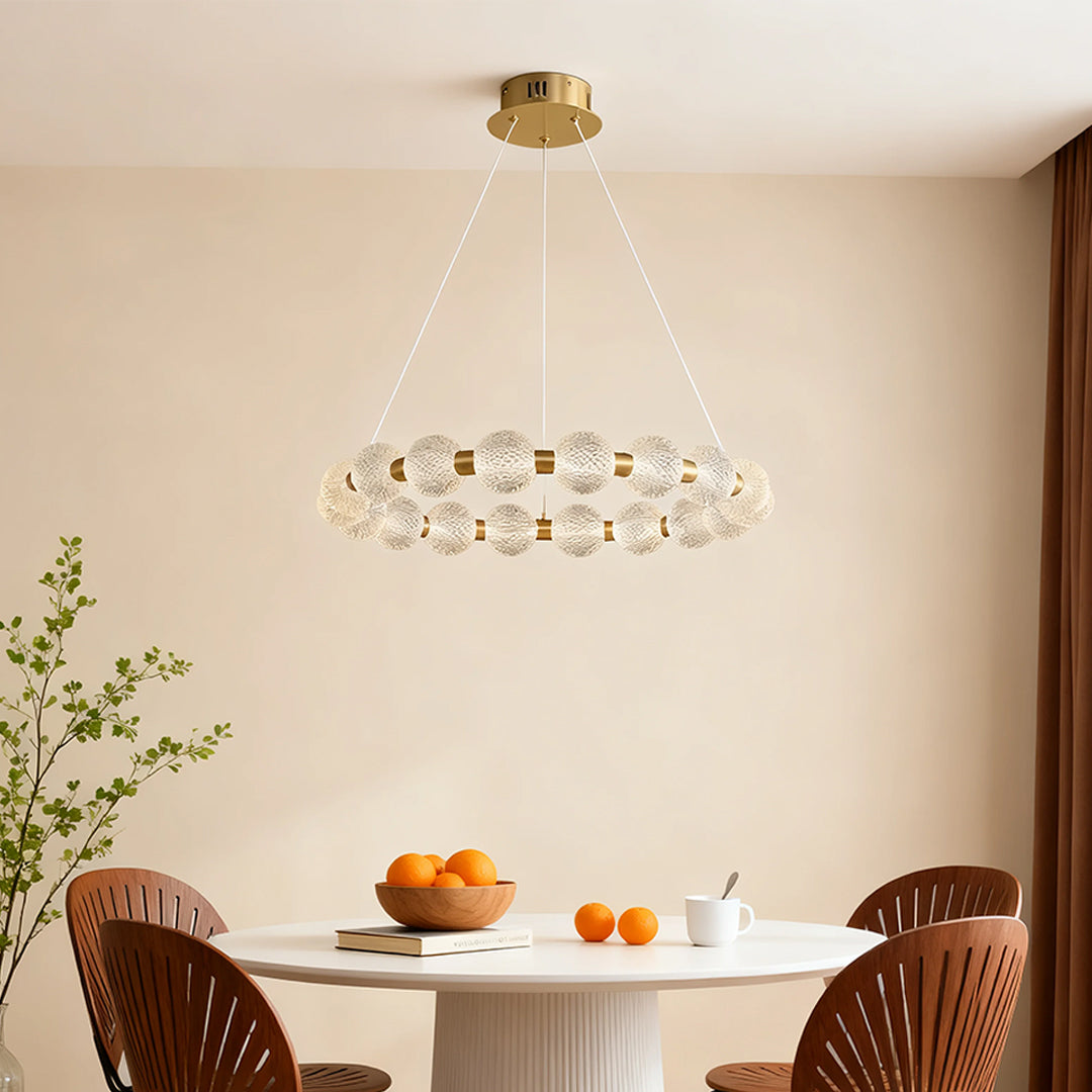 FENWICK CRYSTAL GLOBE ISLAND LIGHTING FIXTURE