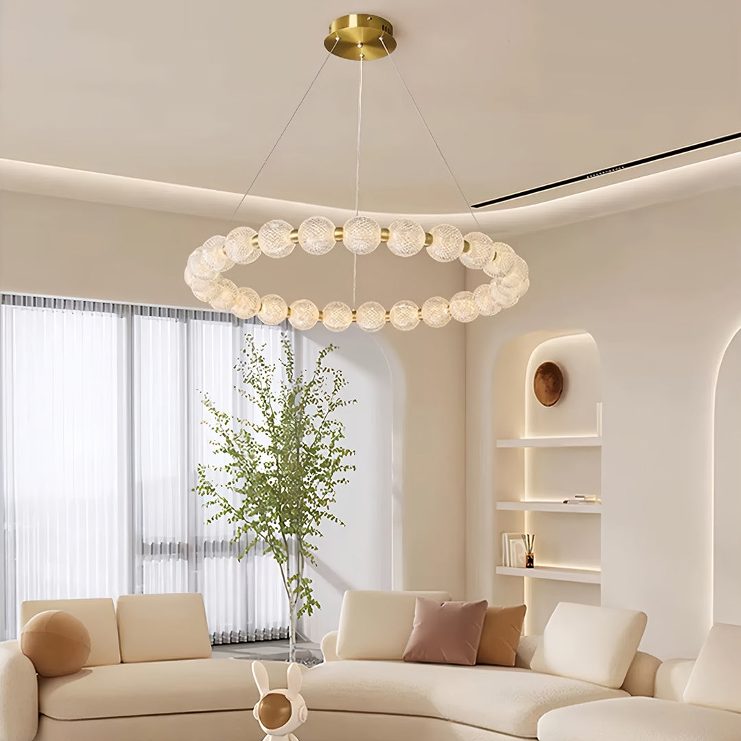 FENWICK CRYSTAL GLOBE ISLAND LIGHTING FIXTURE