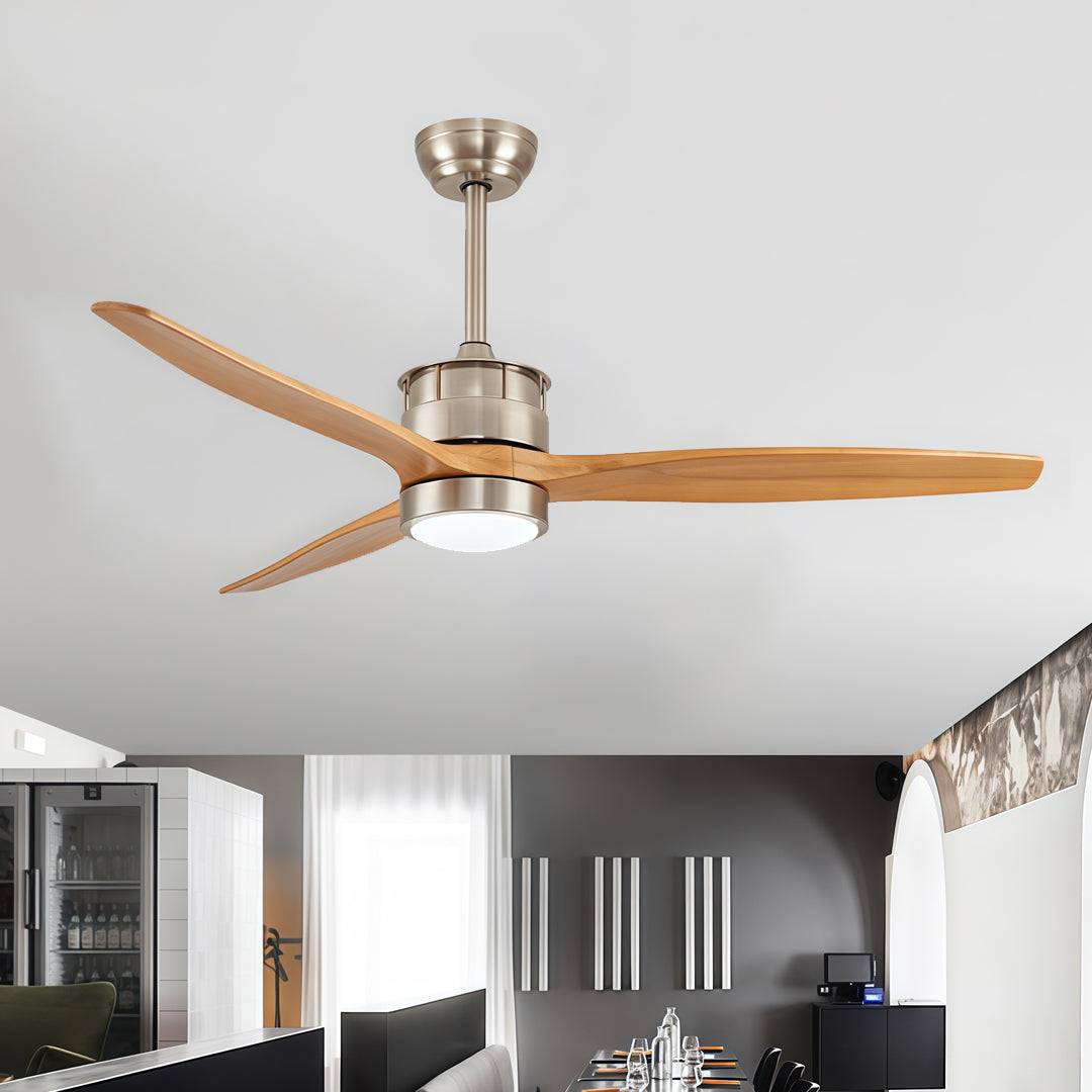 WINCHESTER MODERN AERO CEILING FAN WITH LED LIGHTING AND REMOTE CONTROL