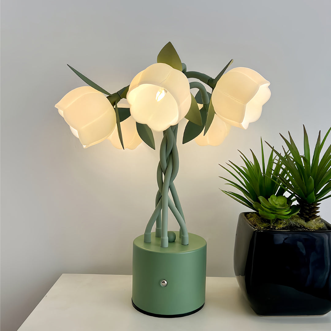 FENWICK VINTAGE GREEN FLEXIBLE STEM LAMP