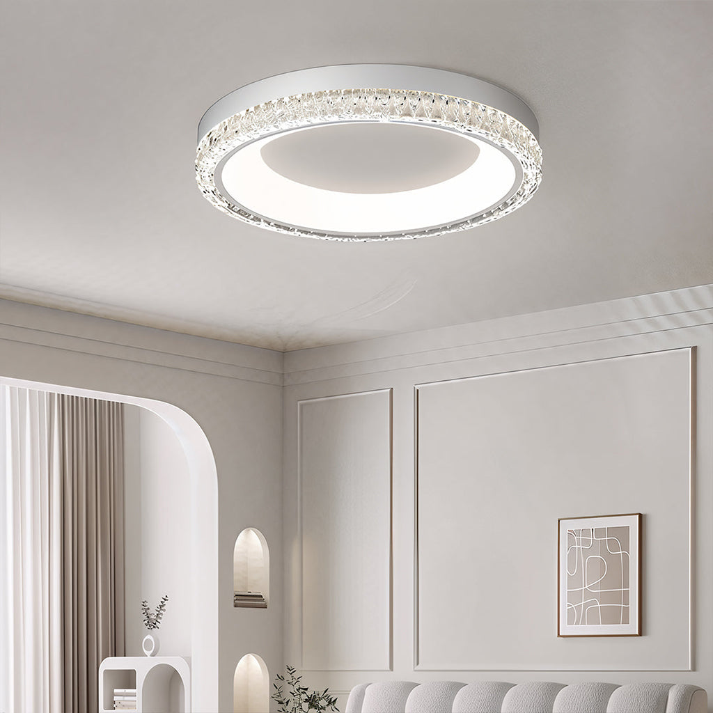 WINTHROP SNOW WHITE ROUND CEILING LANTERN