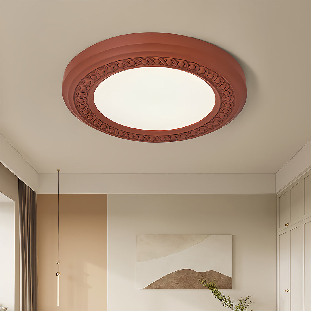WHITECROFT RESIN EMBOSSED CEILING LANTERN