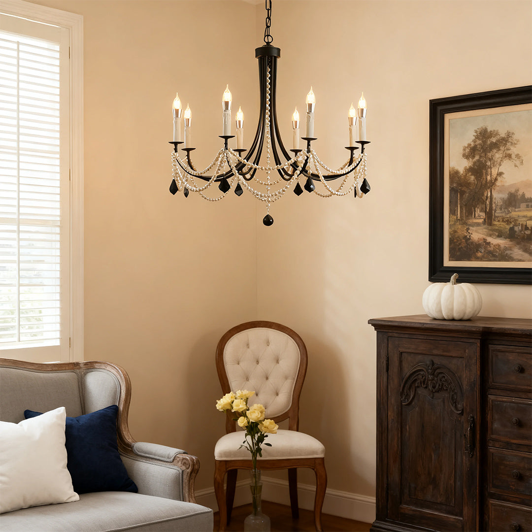 RAVENWOOD CRYSTAL ORB CEILING LANTERN