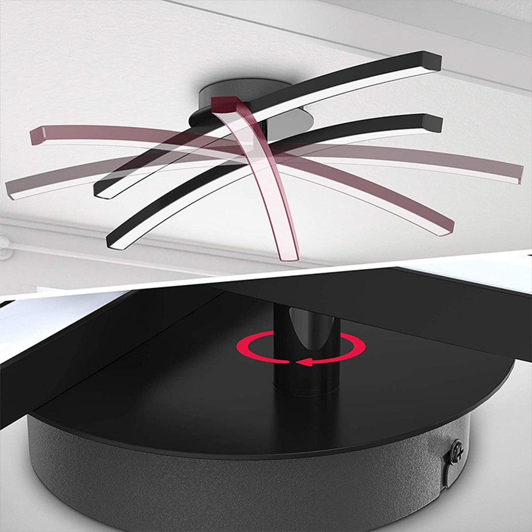 WINTHROP ROTATING LED CEILING GLOW WITH DUAL STRIPS