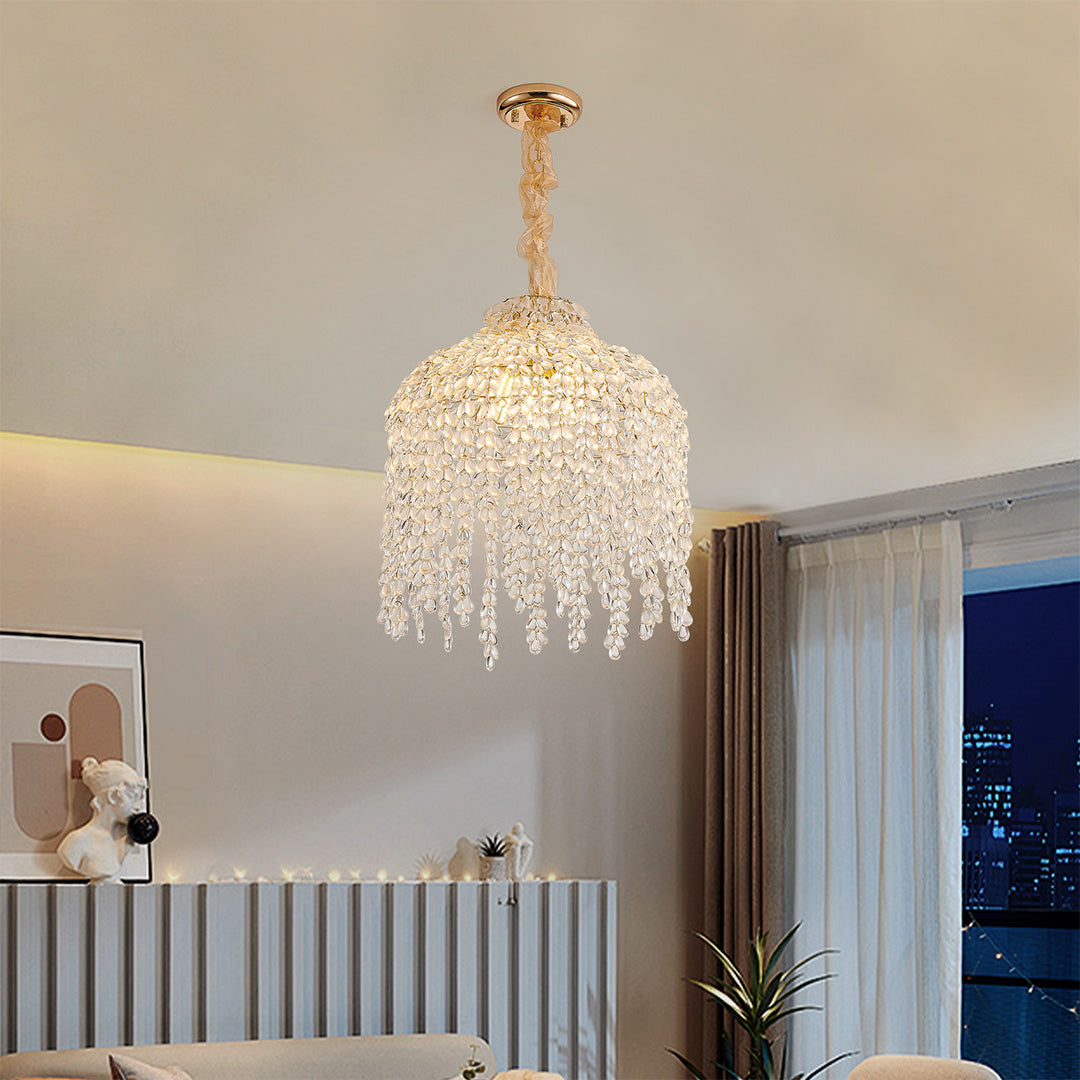 RAVENWOOD CRYSTAL DROPLET CEILING LANTERN