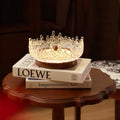 CHARLESTON WALNUT ACRYLIC LUMINAIRE WITH VINTAGE FRENCH INFLUENCE