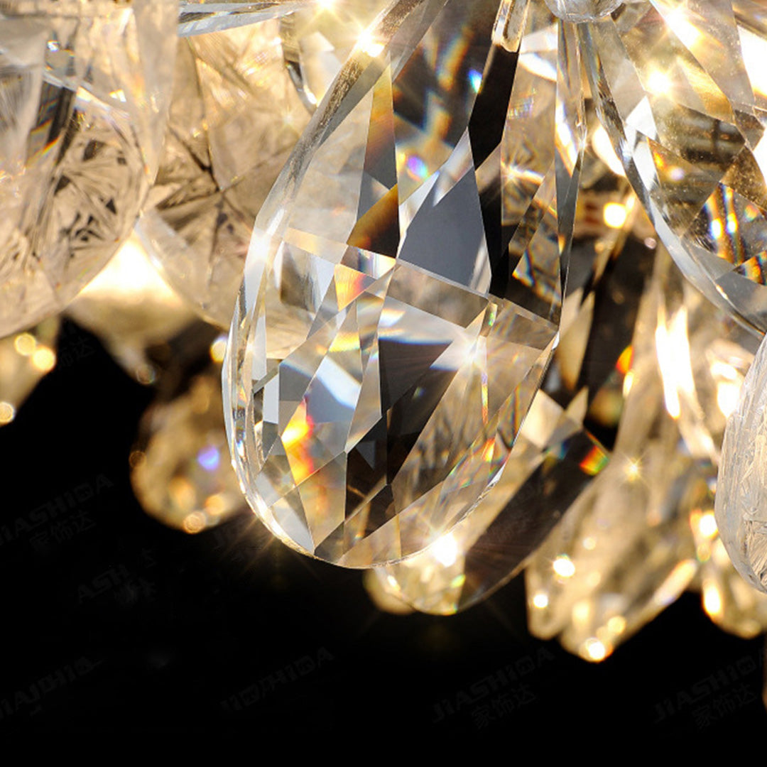 VIOLETTE FLORAL CRYSTAL CANDELABRA CHANDELIER