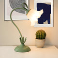 VERDANT AMARYLLIS TWISTED GLASS TABLE LAMP