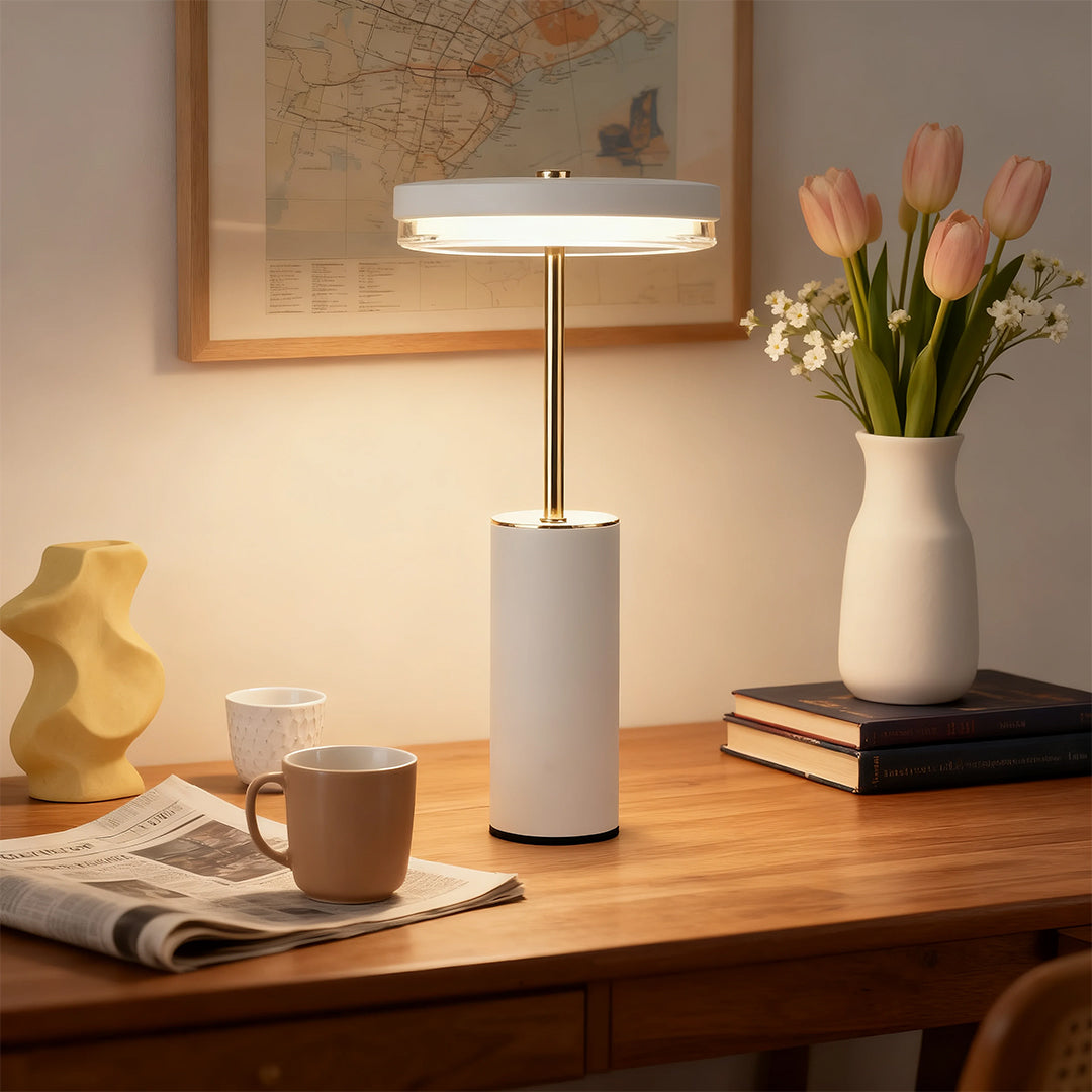 WINCHESTER METAL CYLINDRICAL TABLE LANTERN