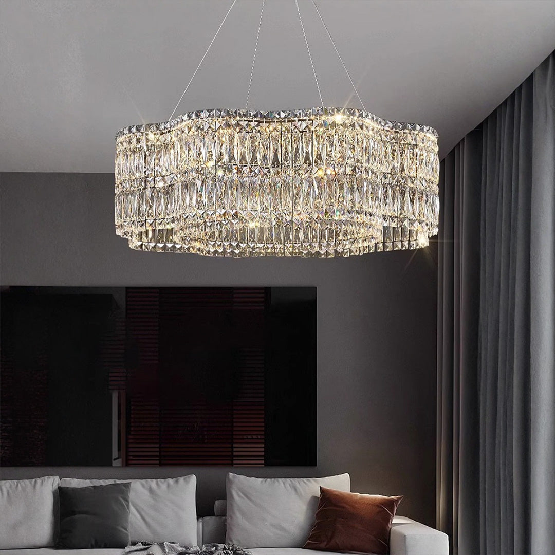 WINTERBOURNE CRYSTAL SPHERE CHANDELIER, MODERN MINIMALIST DESIGN