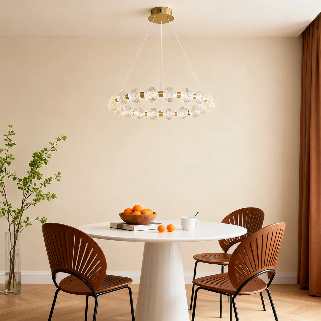 FENWICK CRYSTAL GLOBE ISLAND LIGHTING FIXTURE