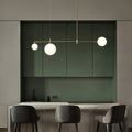 BRYCE BUBBLE GLASS HANGING LANTERN IN GOLD