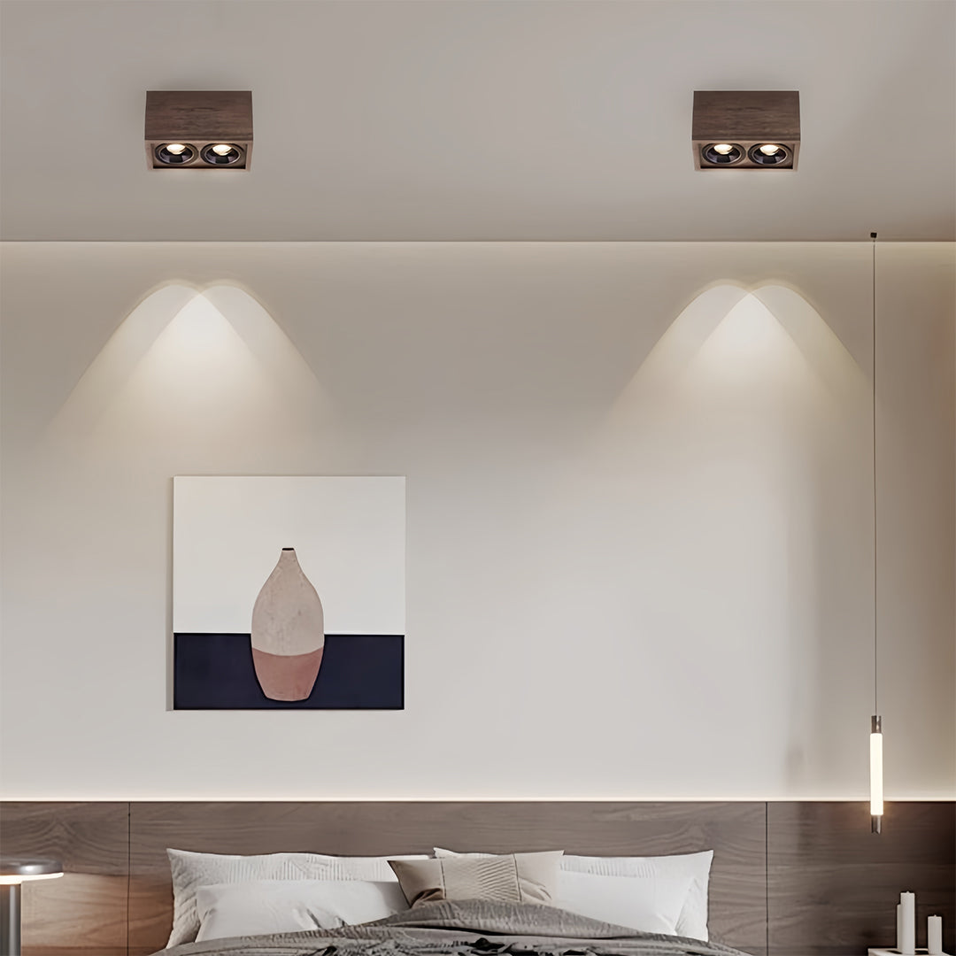 CHESTERFIELD WALNUT TRIO RECESSED LIGHTING