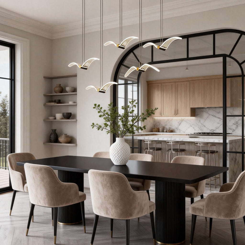 WINDSOR ACRYLIC SEAGULL STRAND CHANDELIER