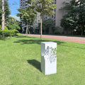 WINDSOR WHITE HOLLOW BOLLARD LANTERN FOR OUTDOOR LANDSCAPING