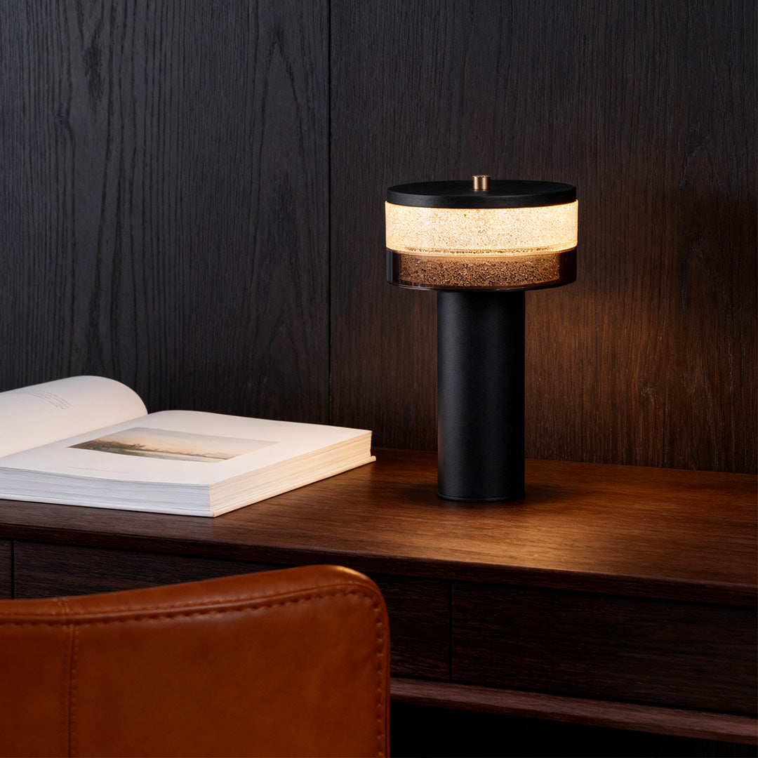 WINTERBOURNE IRON CYLINDER TABLE LAMP