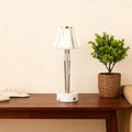 WINTHROP IRON TOUCH LAMP WITH ACRYLIC GLOW SHADE