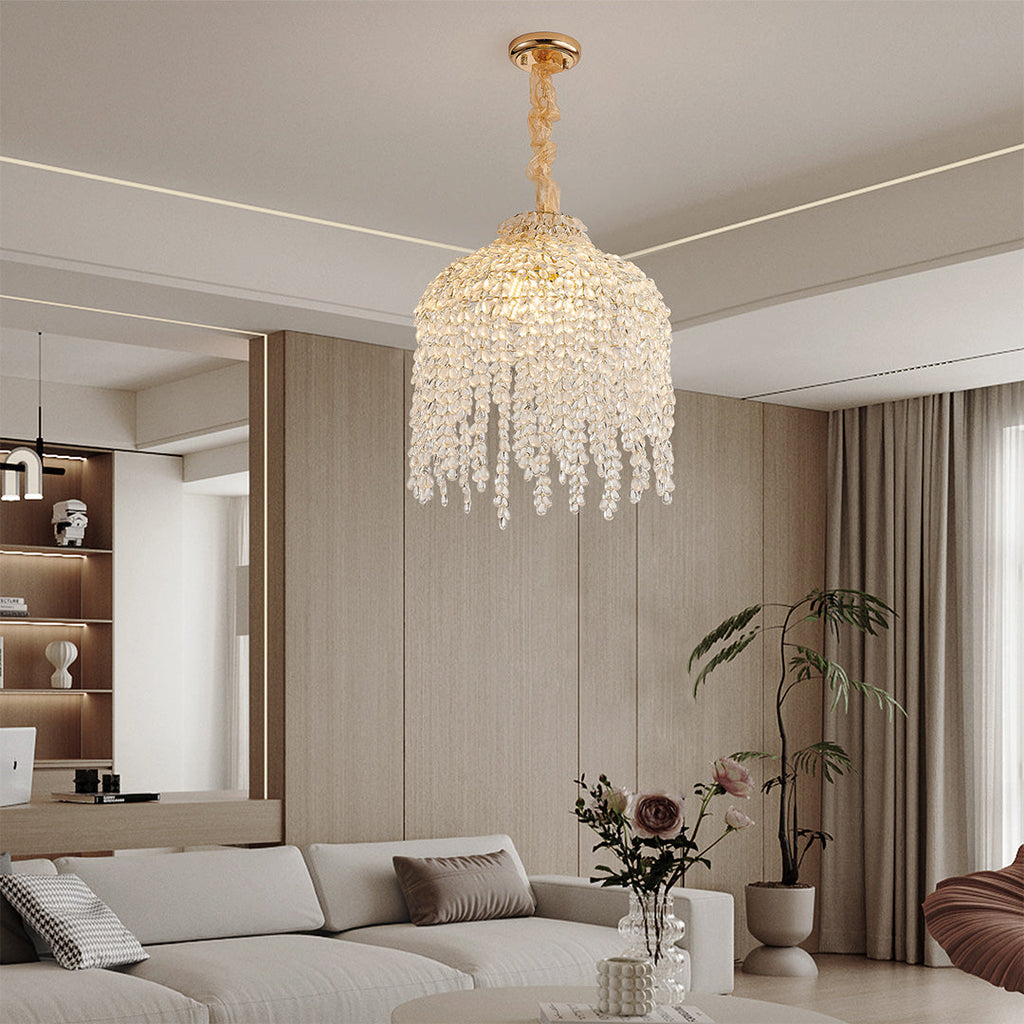 RAVENWOOD CRYSTAL DROPLET CEILING LANTERN