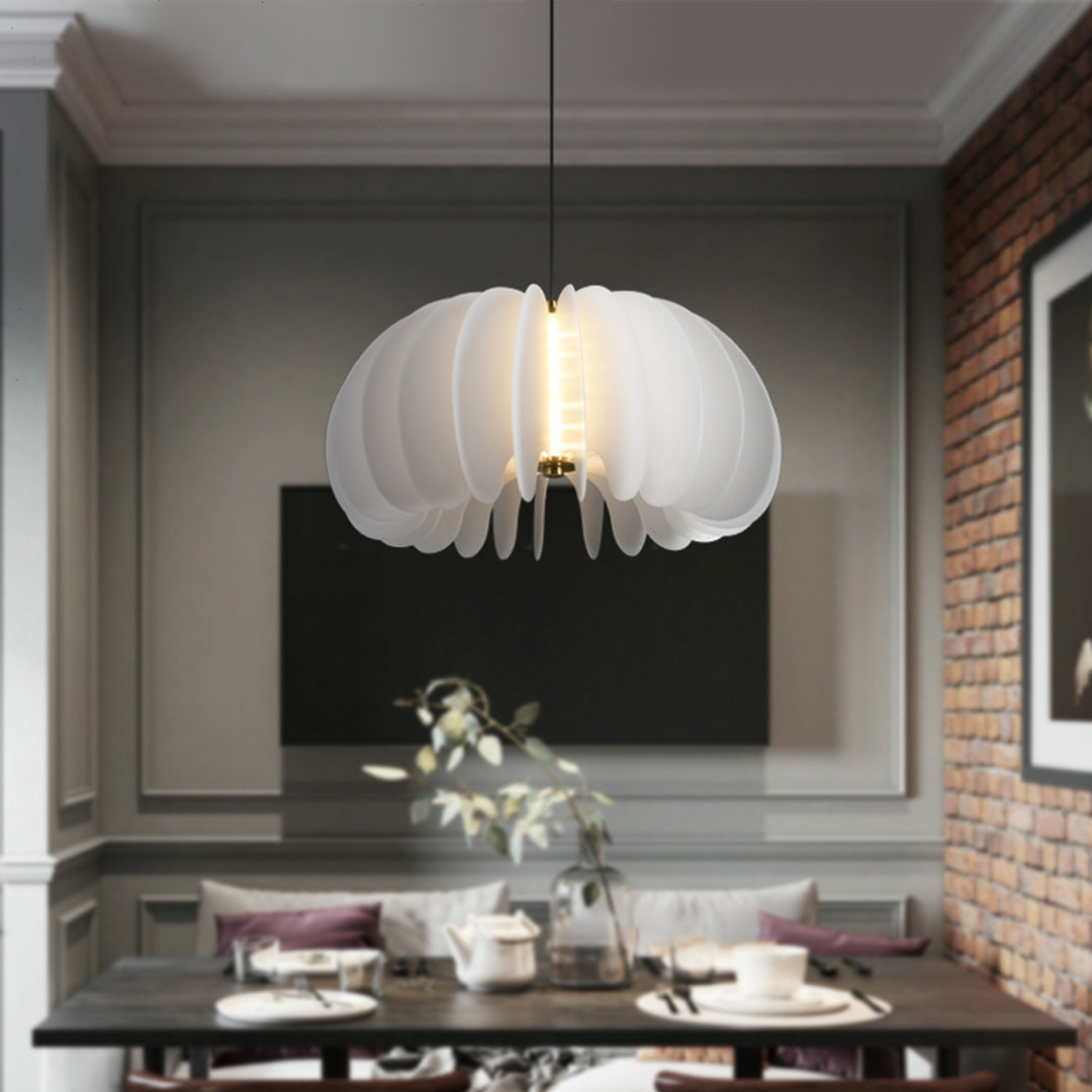 WINTHROP CREAM-COLORED LED PENDANT LANTERN