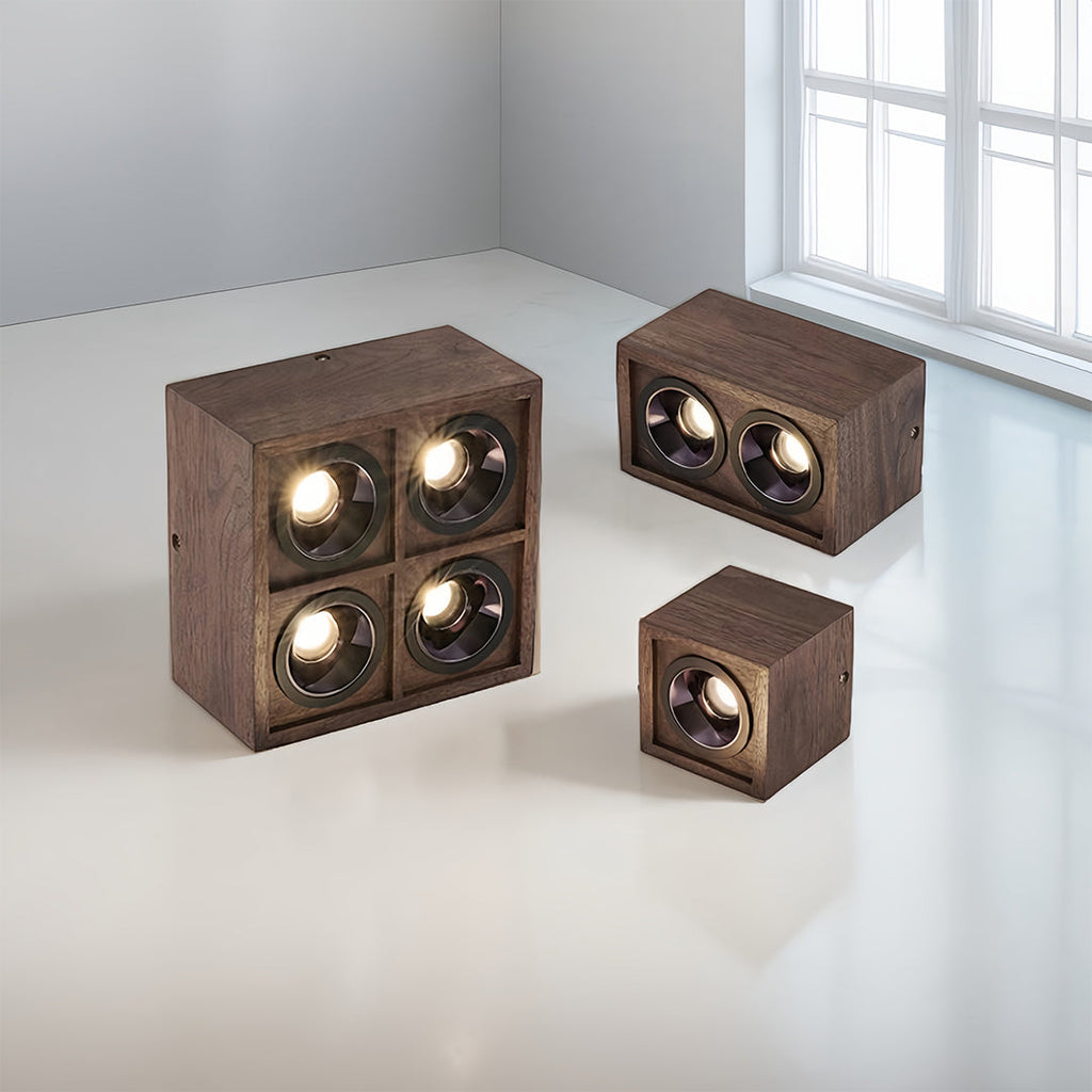 CHESTERFIELD WALNUT TRIO RECESSED LIGHTING