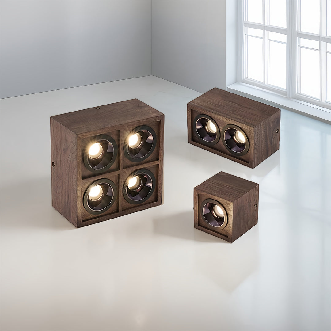 CHESTERFIELD WALNUT TRIO RECESSED LIGHTING