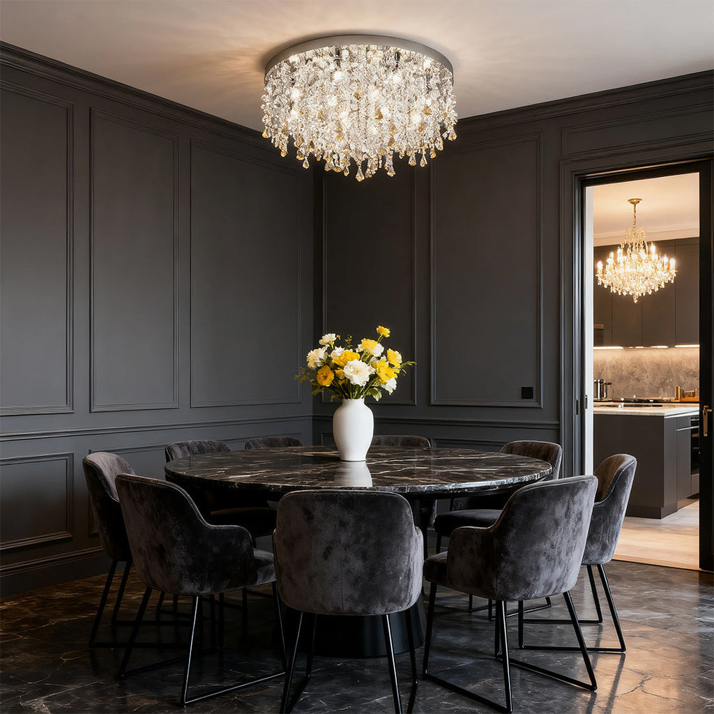 CHARLESTON CRYSTAL EYE-GUARD CEILING LANTERN