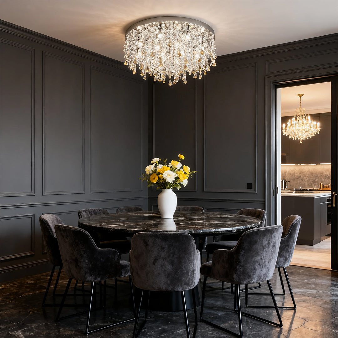CHARLESTON CRYSTAL EYE-GUARD CEILING LANTERN