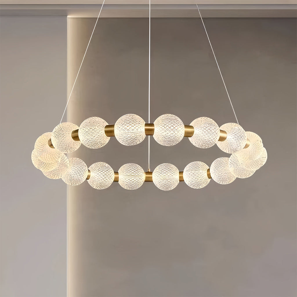 FENWICK CRYSTAL GLOBE ISLAND LIGHTING FIXTURE