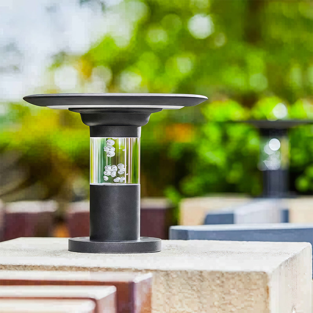 CHARLESTON ALUMINUM SOLAR GARDEN POST LIGHT