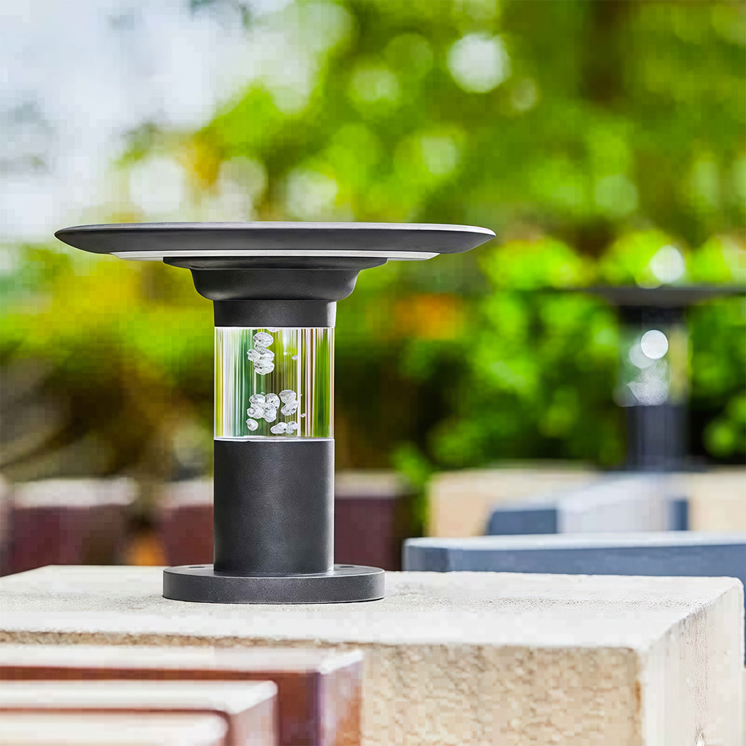 CHARLESTON ALUMINUM SOLAR GARDEN POST LIGHT